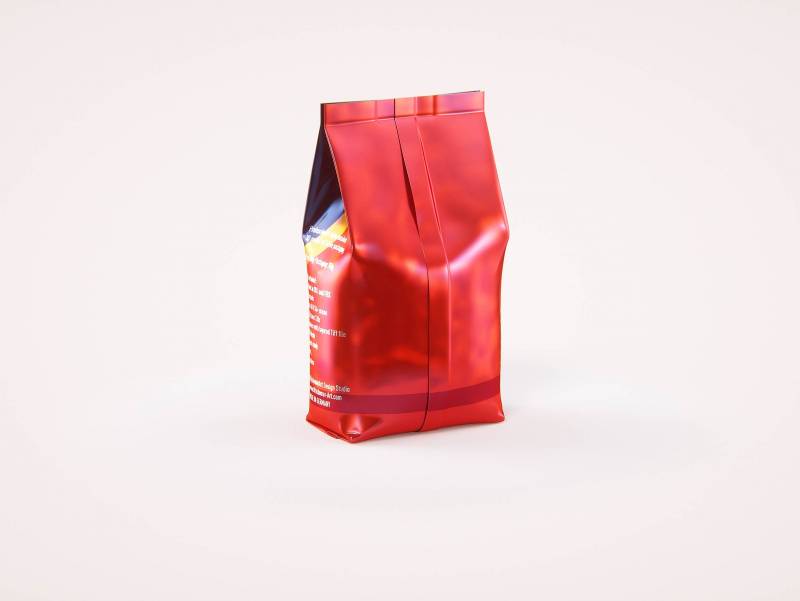 Plastic Coffee Bag 750g premium packaging 3d model