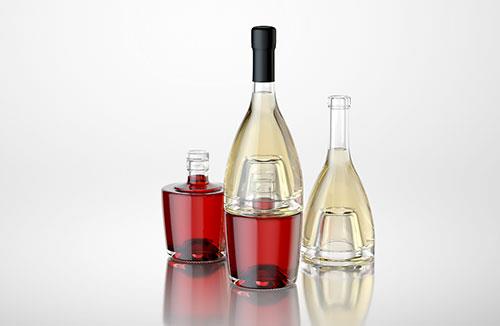 Eva - 3d model of a bottle for wine, vinegar or oil