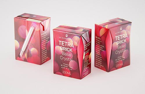 Premium 3D model pak of Tetra Pack Gemina Square 1000ml with HeliCap 27 closure