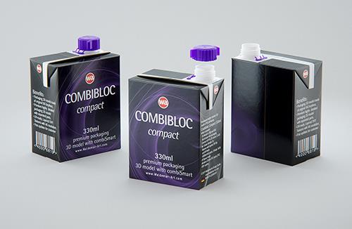 SIG Combidome 1000ml 3D packaging model