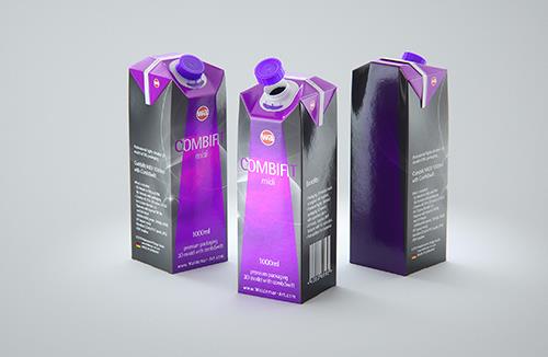 SIG Combidome 1000ml packaging Mock-up - Side view