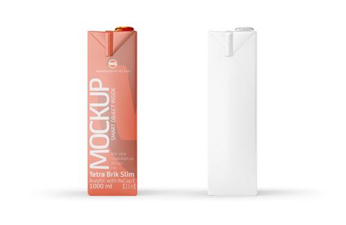 Elopak Pure-Pak Classic 500ml (no opening) Premium carton packaging 3D model pack