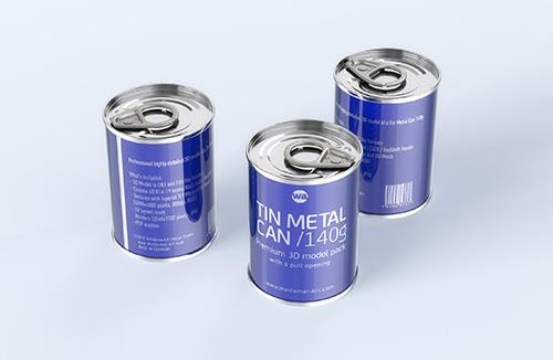 Impact Ball/Rexam metal bottles (long neck) 330 and 473ml packaging 3d model pack