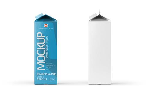 Packaging 3D model of Tetra Pack Top Midi 330ml with Huron