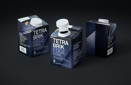 Packaging 3D model pak of Tetra Pack Top Midi 330ml with Bajkal