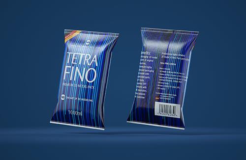 Tetra Pack Prisma Square 1000ml premium packaging 3D model pak with HeliCap 27