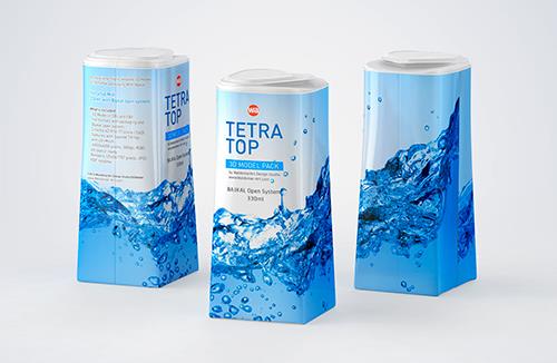 Tetra Pack REX 1000ml Professional carton packaging 3D model pak