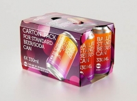 Premium Packaging 3D Model of carton package for 6x330ml Standard Beer/Soda Can