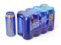 Premium packaging 3D Model of 8x500ml Standard Beer/Soda Cans in Shrink Film Wrap