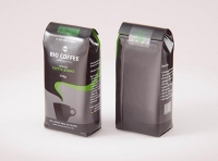 Plastic Coffee Bag with a Tab 250g packaging 3D model 