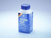 Tetra Top MIDI 250ml premium carton 3D model with tethered cap C38 Pro