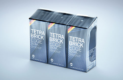 Elopak Pure-Pak Diamond Square 250ml carton packaging 3D model pack