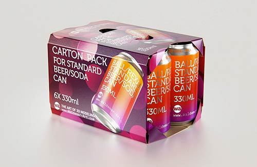 Tetra Rex 500ml carton packaging 3d model with TwistCap