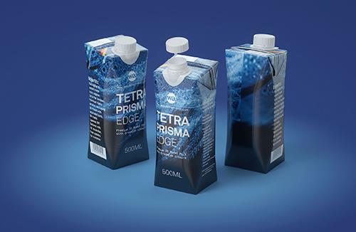 Packaging MockUp of Tetra Pack Evero Aseptic Base-D 1000ml with OrionTop-O38A Front View