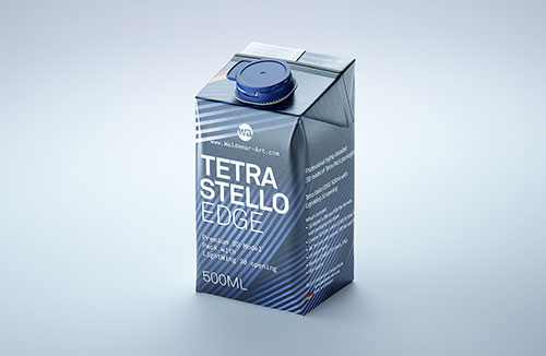 Tetra Pack Recart 200ml Premium carton packaging 3D model pak