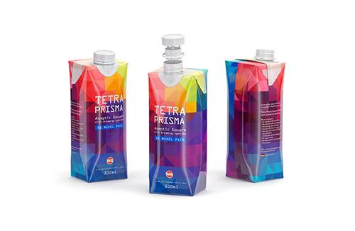 3D model pak of Tetra Pack Gemina Square 500ml package with StreamCap opening