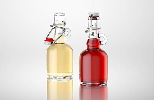 Amphora - 3D model of the glass bottle for dairy products