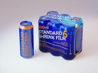 Premium packaging 3D Model of 6x500ml Standard Beer/Soda Cans in Shrink Film Wrap